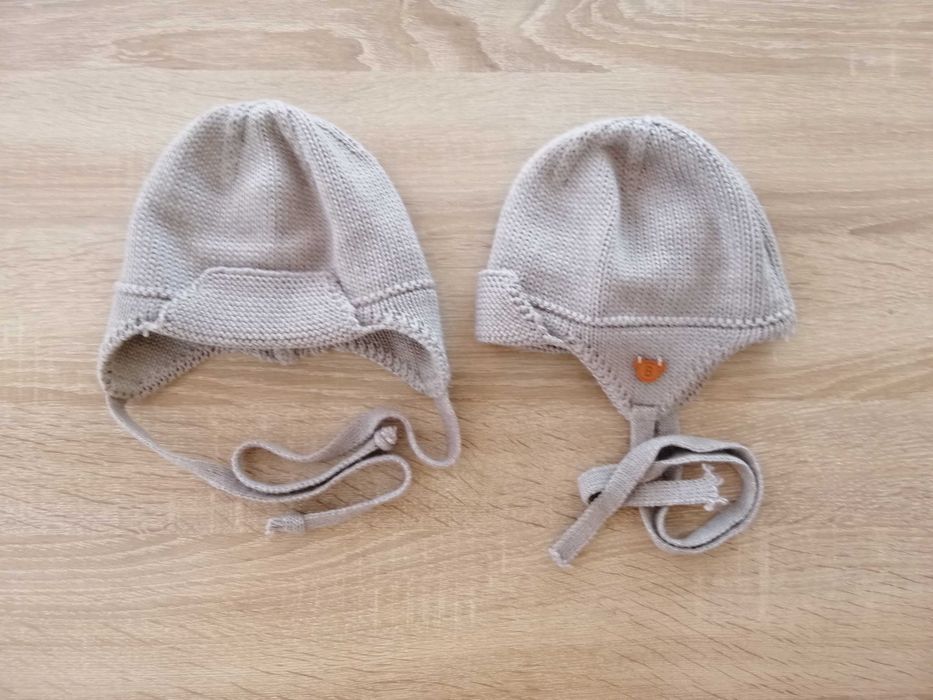 Czapki dla bliźniaków, r.56