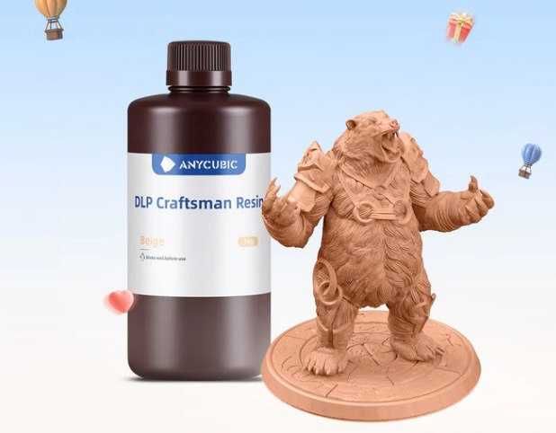 Фотополімерна смола Anycubic DLP Craftsman Resin 1кгBeige-бежева