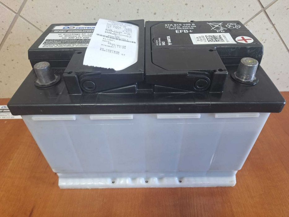 Akumulator Oryginał VW 70Ah 700A EFB Varta - 72Ah 74Ah 76Ah StarStop
