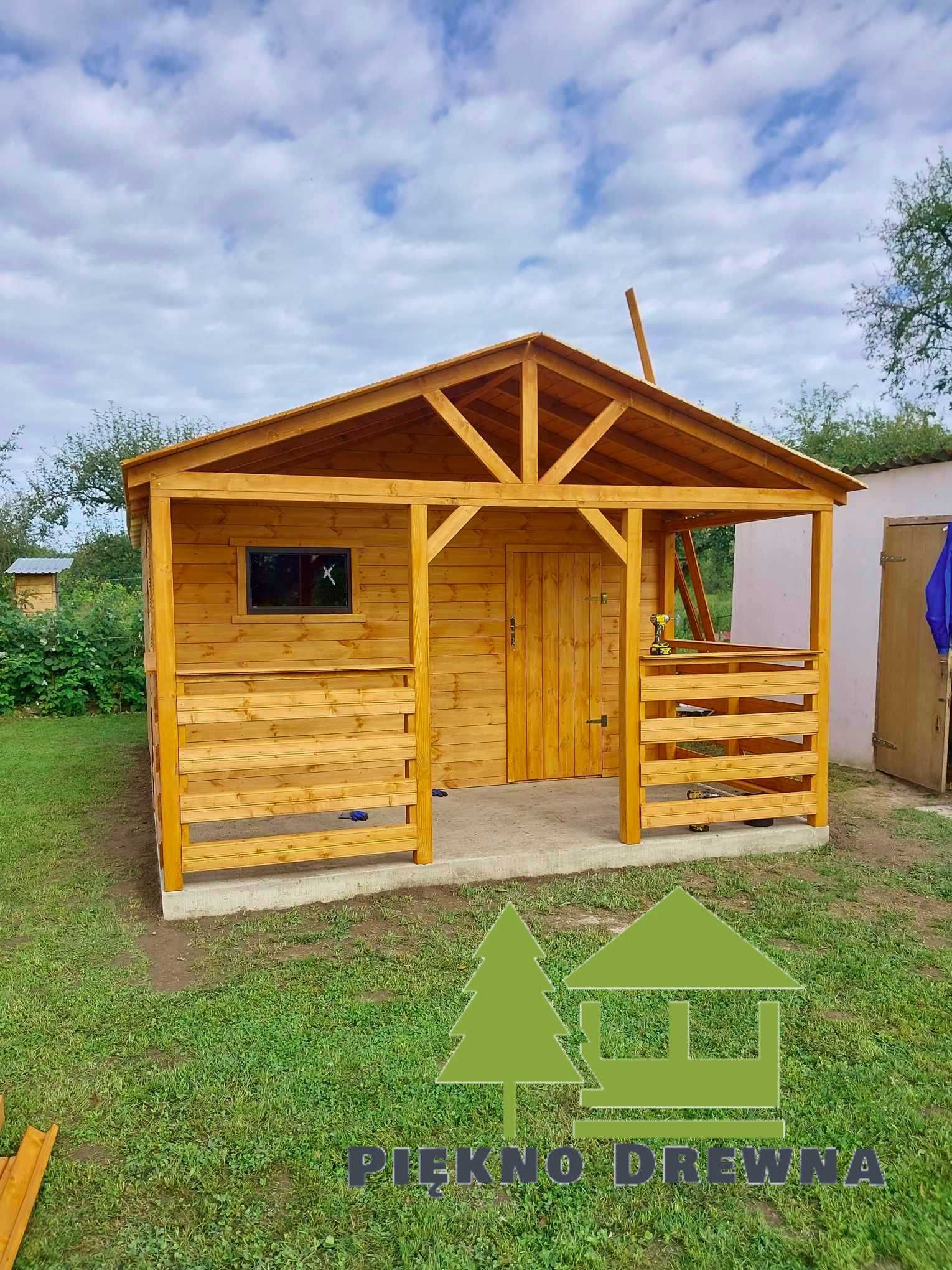 Domek działkowy Arek 6x4 Piękno Drewna