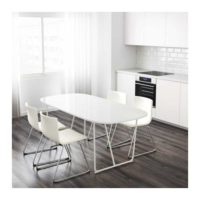 Mesa OPPEBY (IKEA) 185×90 cm + Estrutura Metálica BACKARYD – excelente