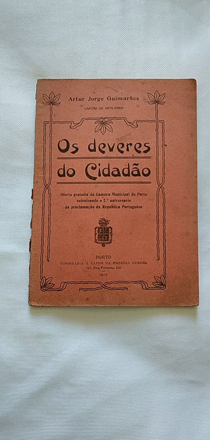 Livro Os deveres do Cidadão de 1912