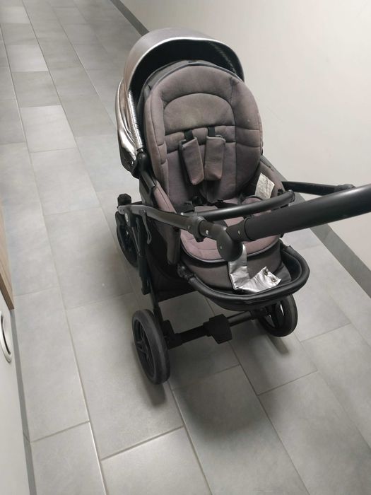 Wózek dziecięcy Tutis Zille 2w1 długa gondola + spacerówka srebrny
