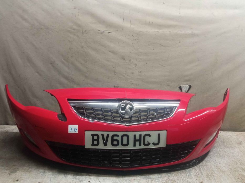 @ ZDERZAK PRZÓD PRZEDNI DO OPEL ASTRA J 4 IV Z50B CZERWONY HALOGENY
