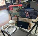 Nintendo Switch Oled Zelda Edition + case + karta 128 GB