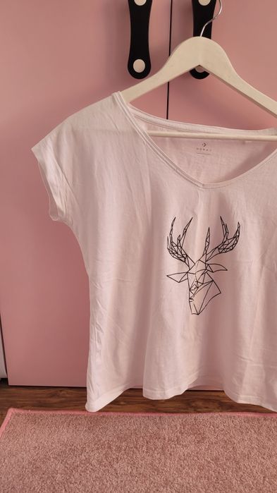 Bluzka damska L T-shirt koszulka 100% bawełna