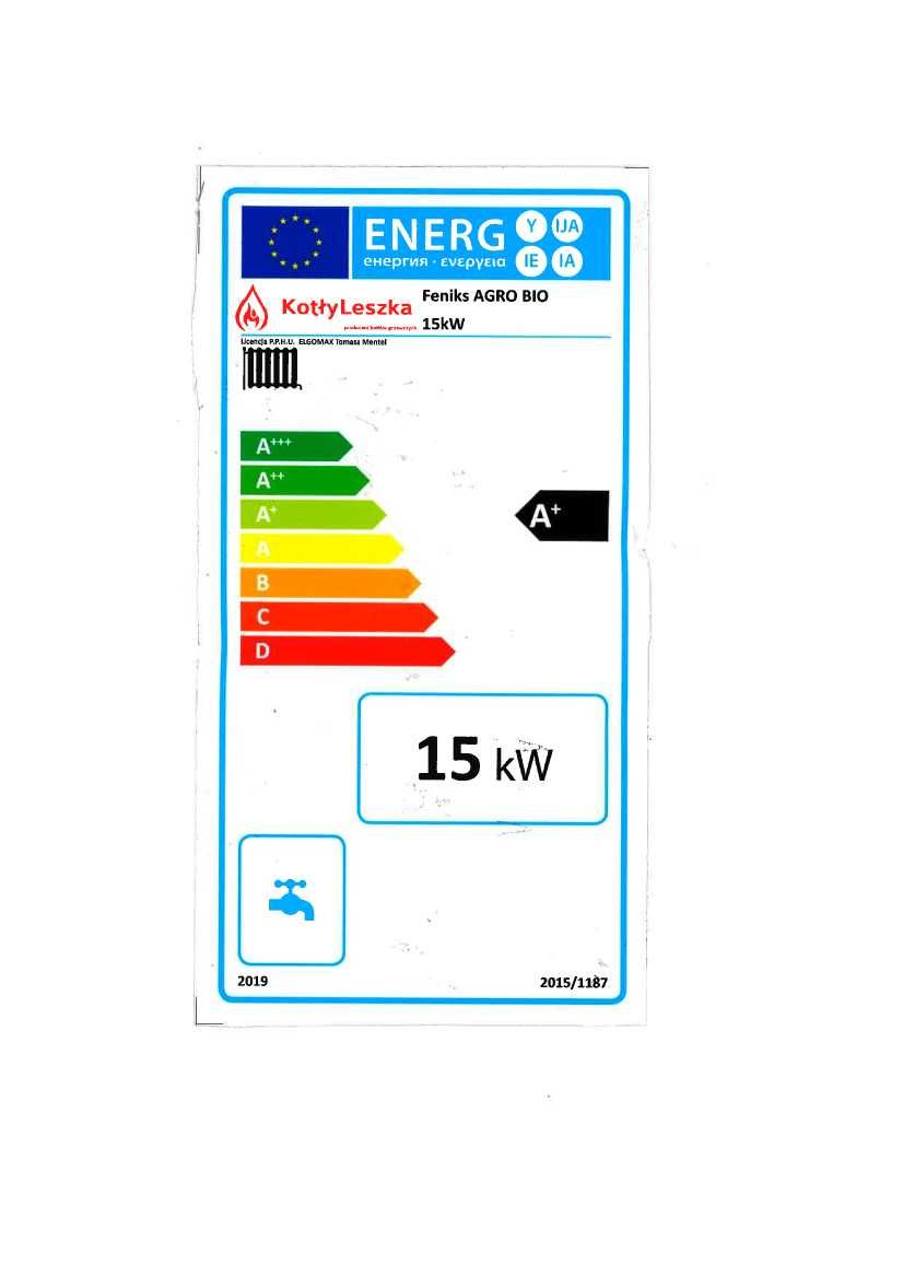 kocioł, piece 5 klasa AGRO BIO 15kW pellet, drewno