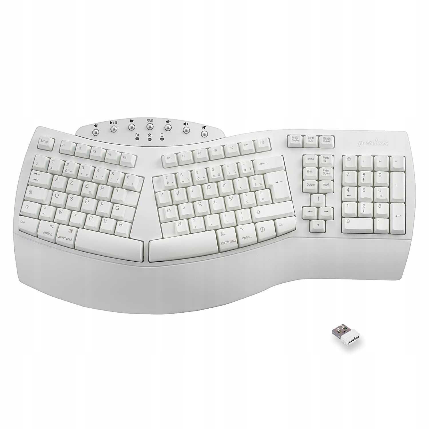 perixx PERIBOARD-612, duża ergonomiczna klawiatura bezprzewodowa