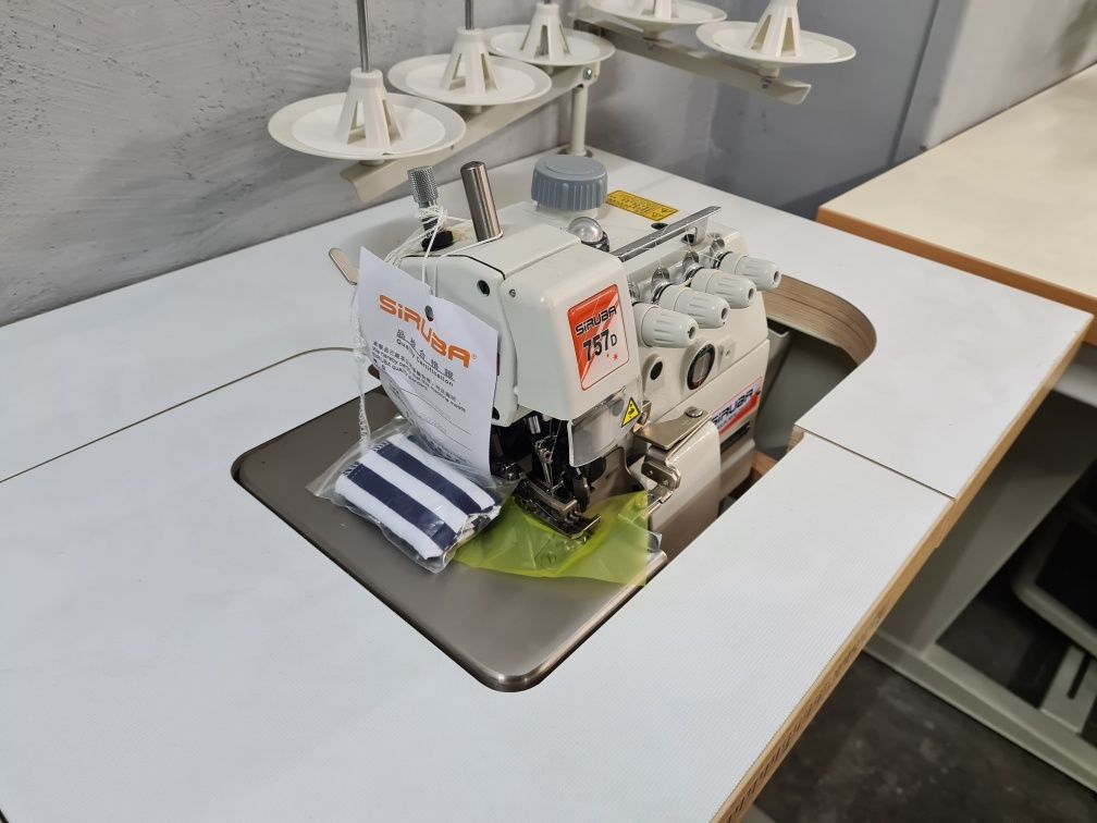 Overlock 5 nitkowy z górnym transportem Siruba 757DFT jak Nowy / juki