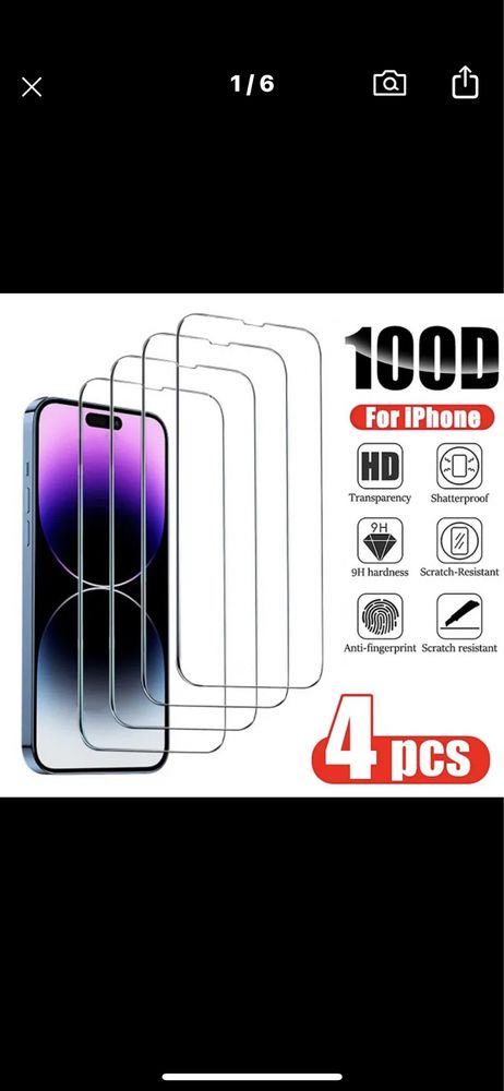 Pelicula de vidro iphone 3pcs
