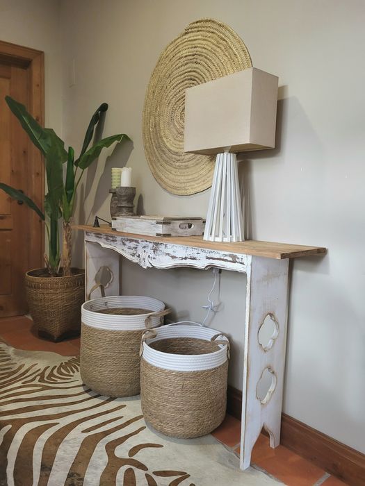 consola, mesa, aparador, corredor, rustico