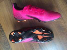 Różowo-czarne buty piłkarskie korki Adidas X Ghosted roz.38