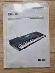 Instrukcja obsługi Roland EM-10 pianino keyboard