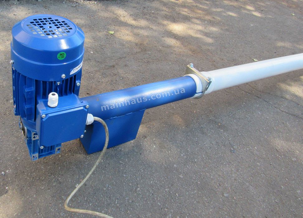 погрузчик зерна гнучкий шнек навантажувач пеллети спіральний ПВХ труба