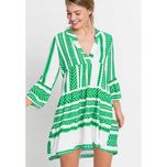 bonprix asymetryczna luźna sukienka z falbanami oversize 36-38