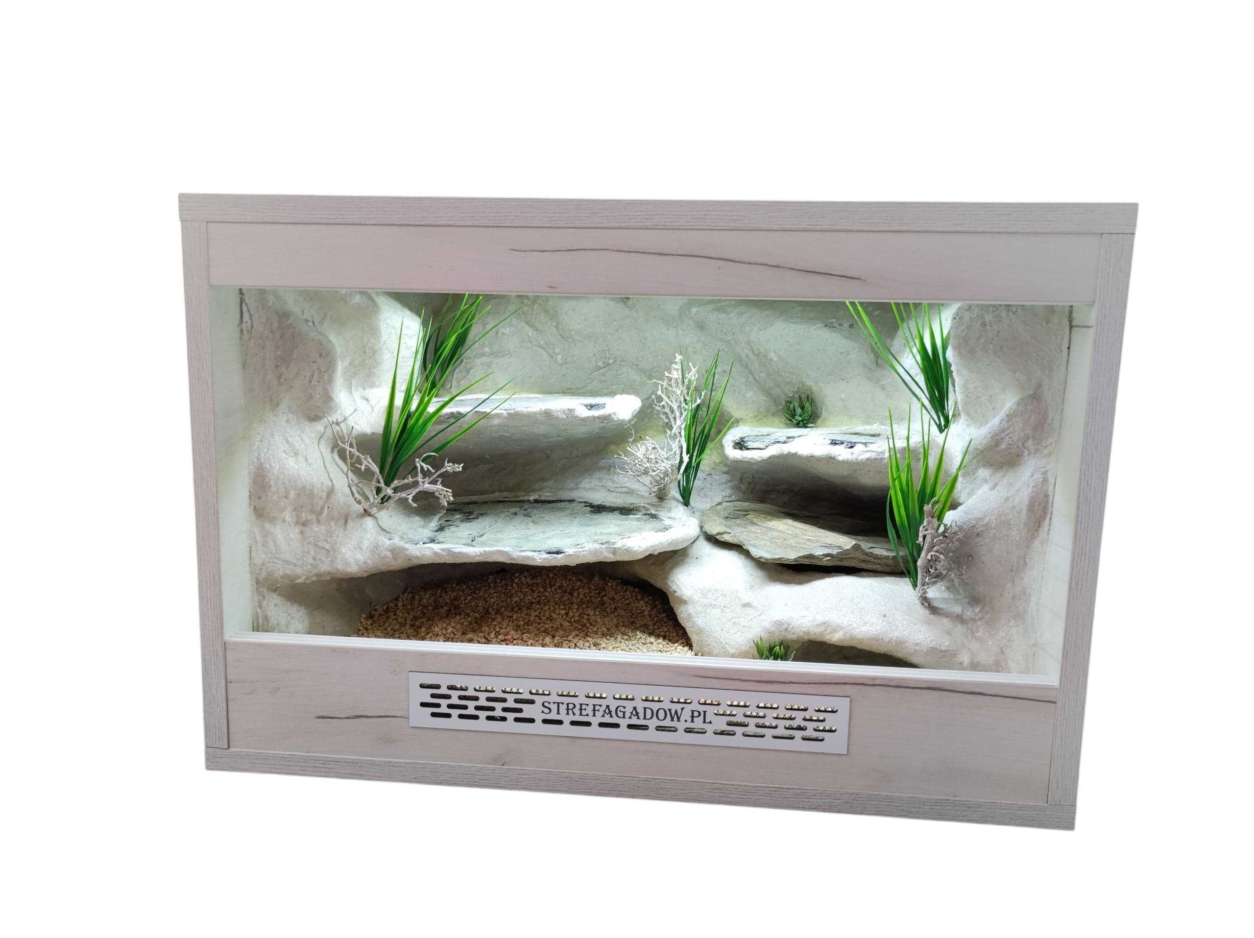 Terrarium pustynne nr752 60/40/40 dla gekona lamparciego DOSTĘPNE