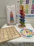 Montessori Brinquedos Visual Musical Letras