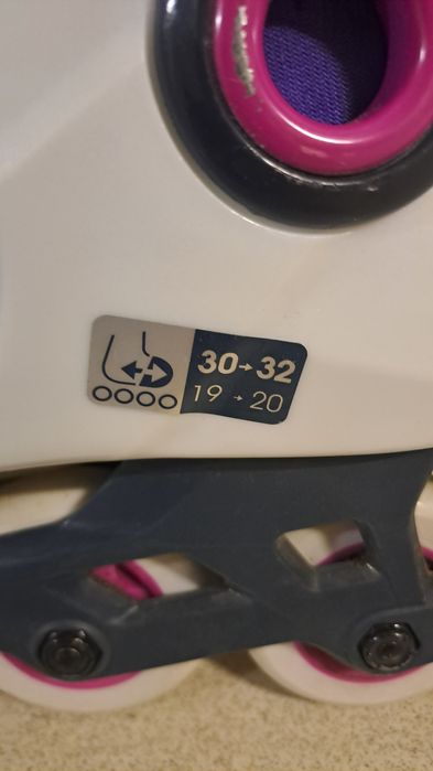 Patins em linha menina ajustáveis 30-32
