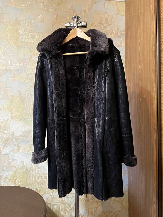 Женская натуральная дубленка.Турция Yellow Genuine Leather