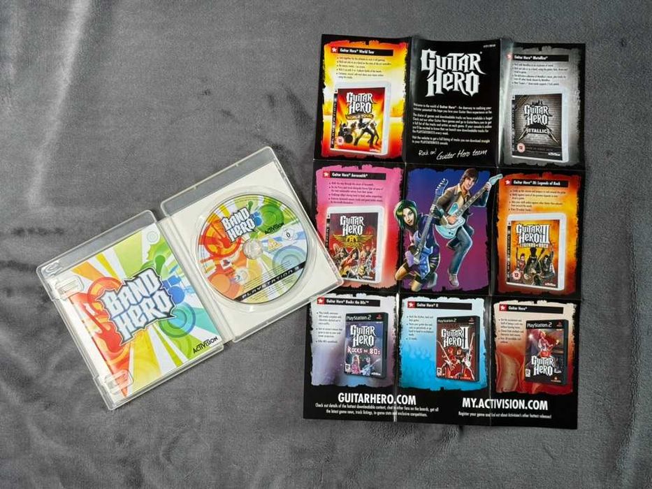 Zestaw 5 Gier Guitar Hero/RockBand + Gitara (PS3)