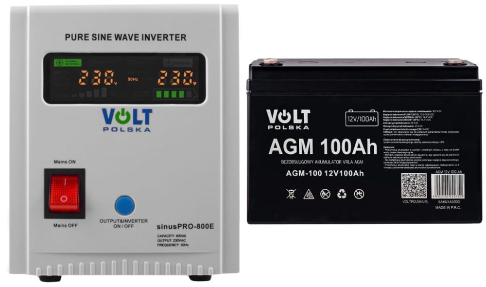 Інвертор Volt Sinus Pro 800 E 800VA/500W + акамулятор