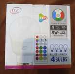 Żarówka LED RGB E14 5 W z pilotem zdalnego sterowania