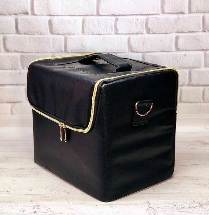 Бьюти кейс сумка мастера для косметики  раздвижные полочки кожзам