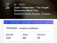 Bilet na koncert Justin Timberlake Kraków piątek 26.07