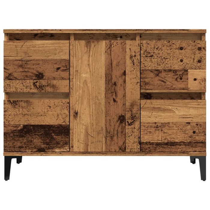 vidaXL Szafka pod umywalkę, stare drewno, 80x33x60 cm