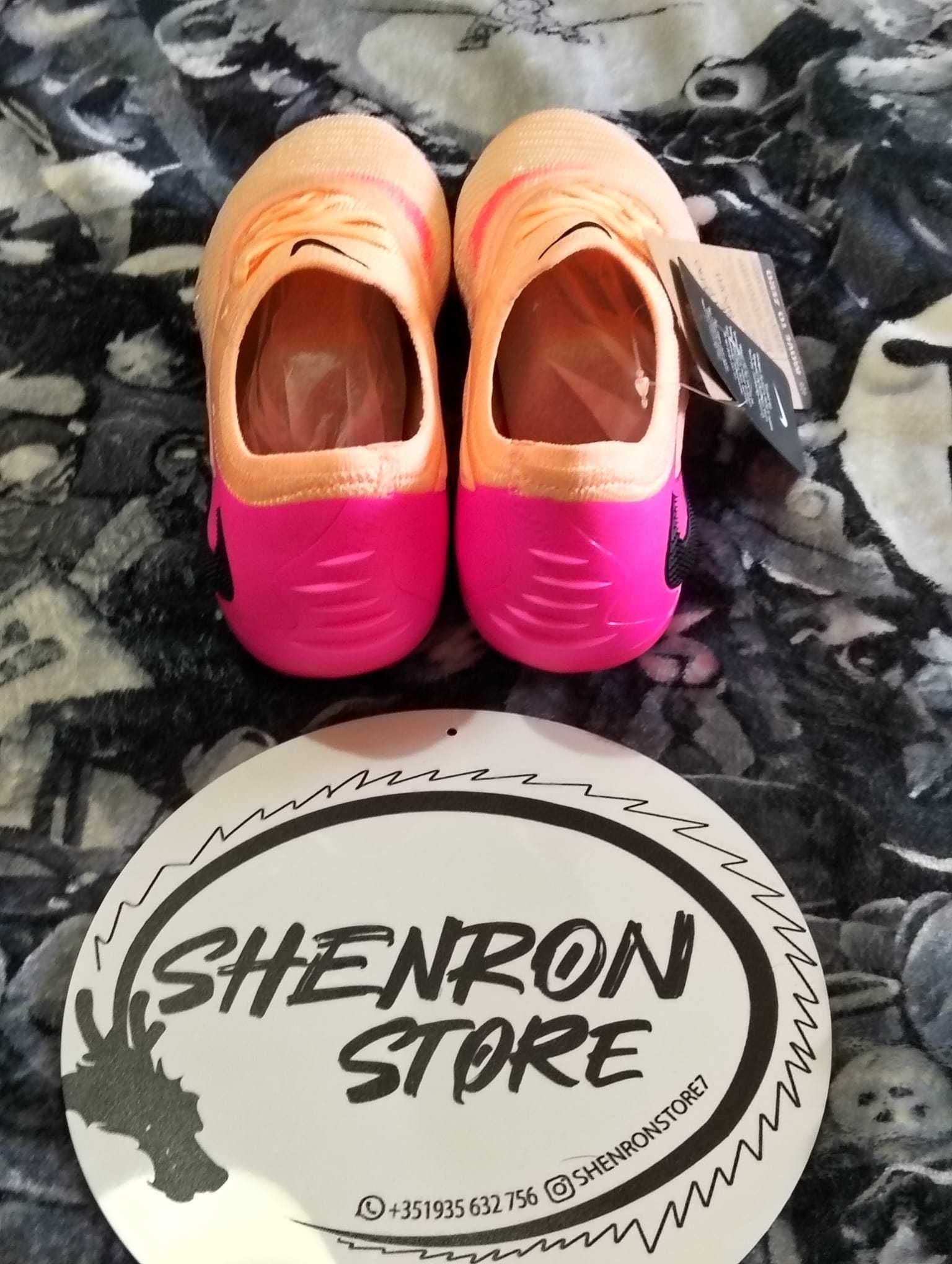 chuteiras nike phantom gx3 rosa novas tamanho 38