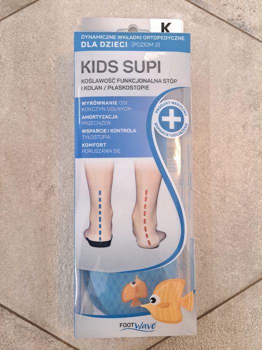 wkładki ortopedyczne FootWave KIDS SUPI rozm 33-34