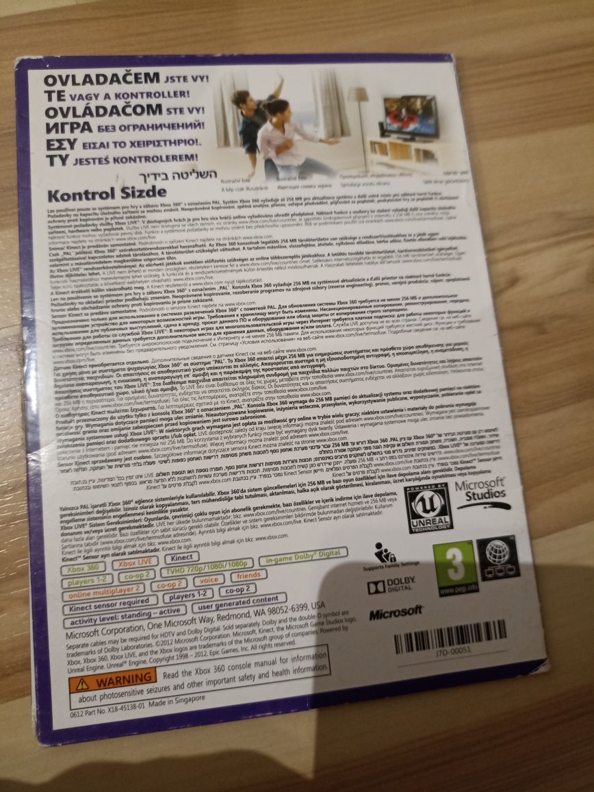 Zestaw 4 gier Xbox 360 – GTA V, NFS, Rango, Kinect – stan idealny!