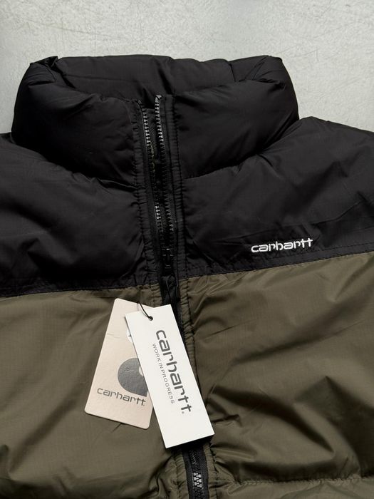 Carhartt Куртка зимова хакі з білим лого