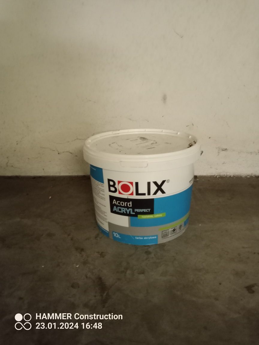 Farba biała Bolix 10 litrów