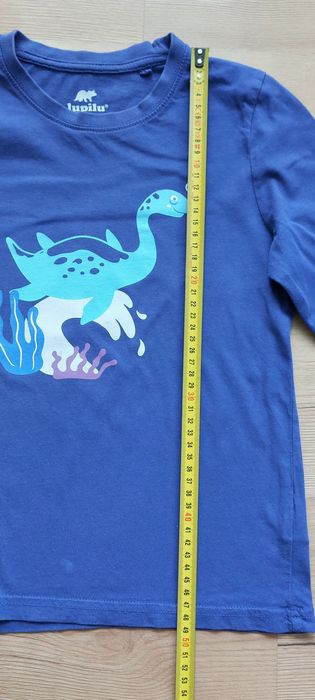 Koszulka bluzka 122/128 t-shirt dł rękaw
