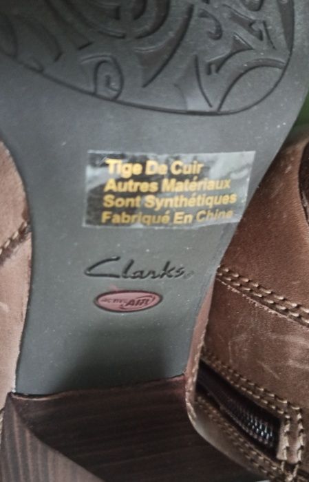 Сапоги кожаные Clarks 36 размер демисезонные