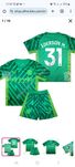 Форма для вратаря детская Эдерсон де Мораес EDERSON M. 31 футбольна