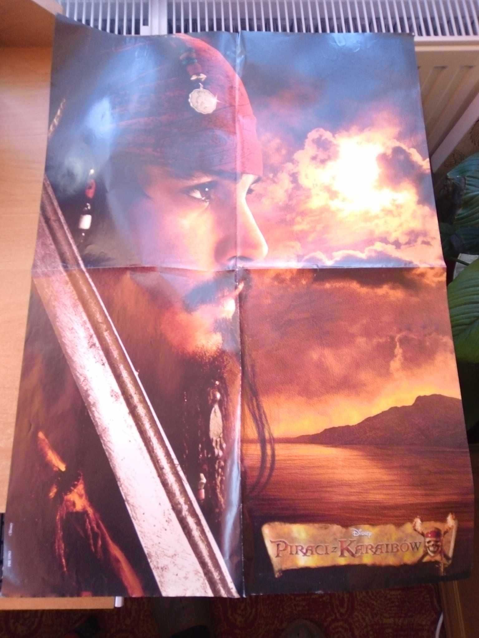 Plakat Piraci z Karaibów Disney Jack Sparrow 59cm x 42cm rozkładany