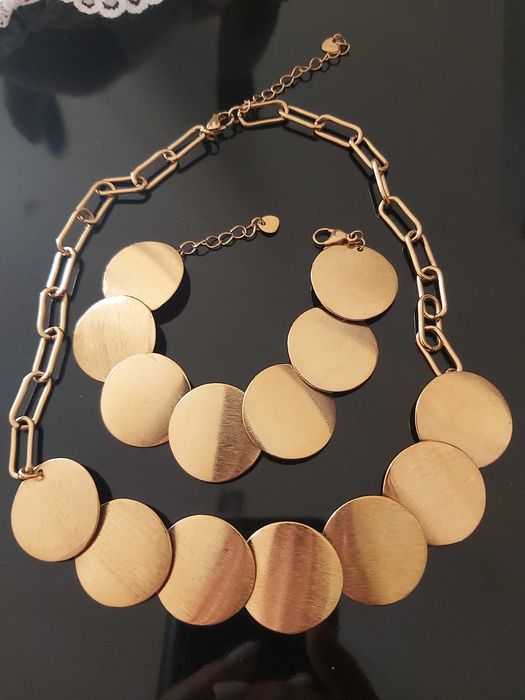 Conjunto em aço escovado