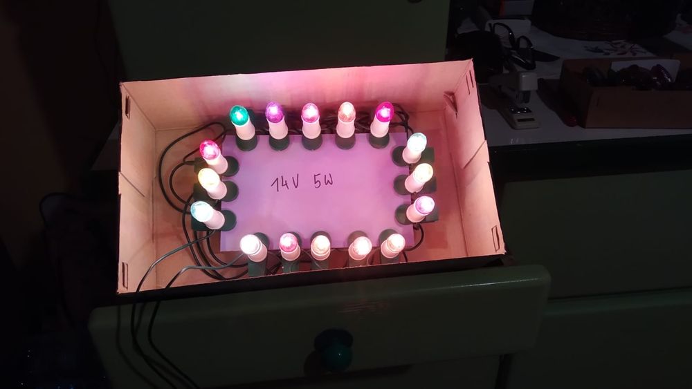 Lampki choinkowe z PRL-u retro 14