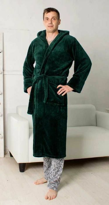 Якісний Махровий халат чоловічий теплий подарок, мужской халат 8 цвето