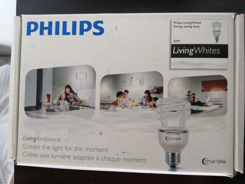 Lâmpada eco Philips 20w comandada à distância