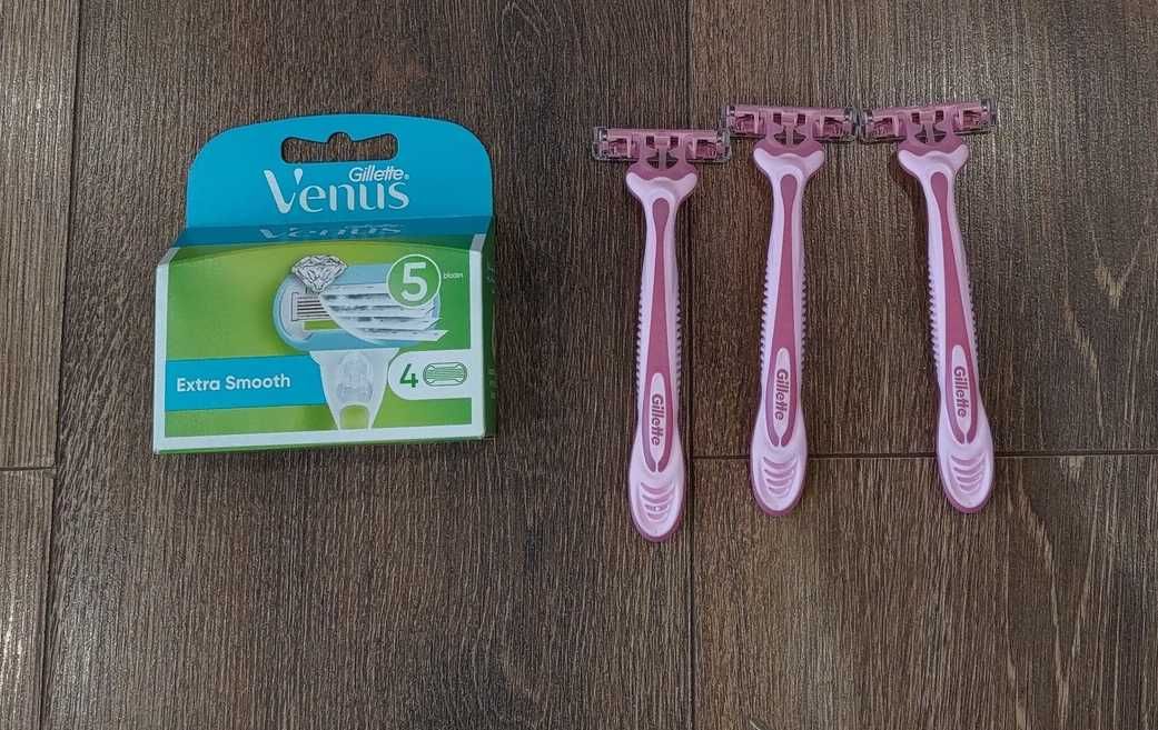 Gillette Venus Extra Smooth 4szt głowiczek + GRATISY