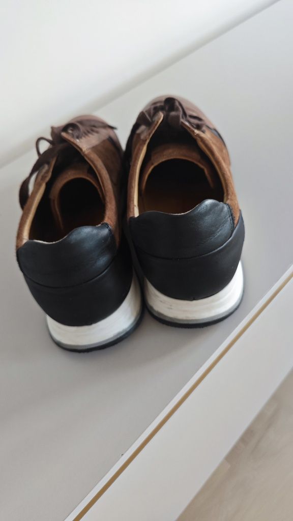 Buty męskie skórzane Wojas półbuty eleganckie sportowe