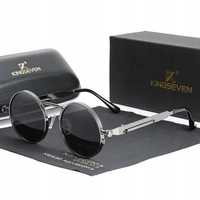 Okulary przeciwsłoneczne Kingseven N7579 czarny / szary LENONKI