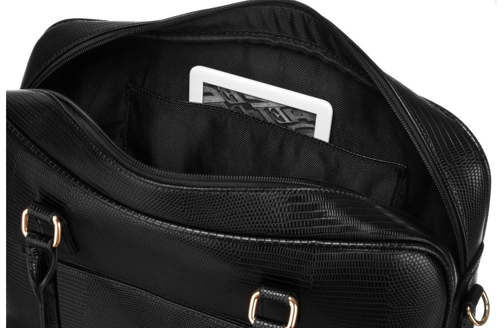 Torba damska na laptopa lekka pojemna aktówka skórzana Peterson