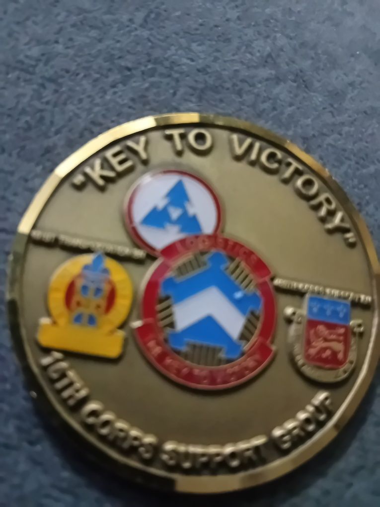 Coin wojskowy key to victory 16th corps support group