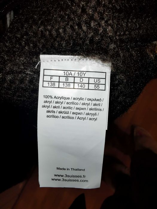 Ciepły sweter golf zapinany rozpinany 140 138 góralski vintage retro