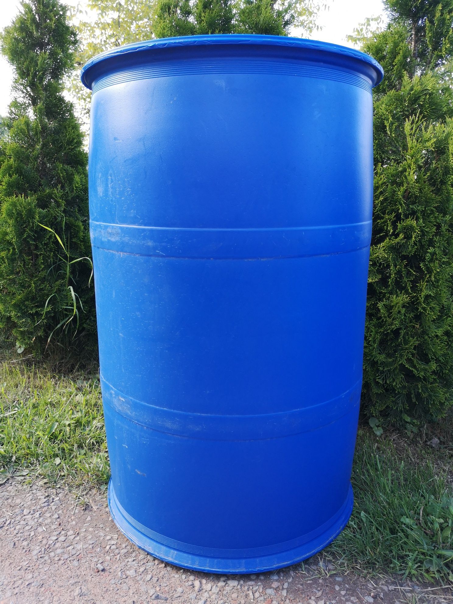 Beczki plastikowe PO SPOŻYWCE na paliwo ropę olej pomosty pomost pływa
