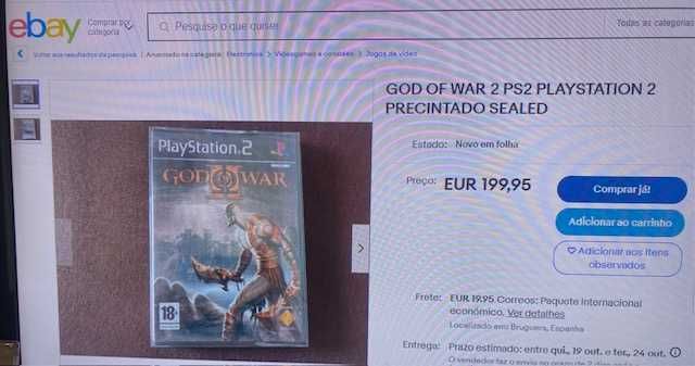 God of war PS2 - Jogos vintage raros